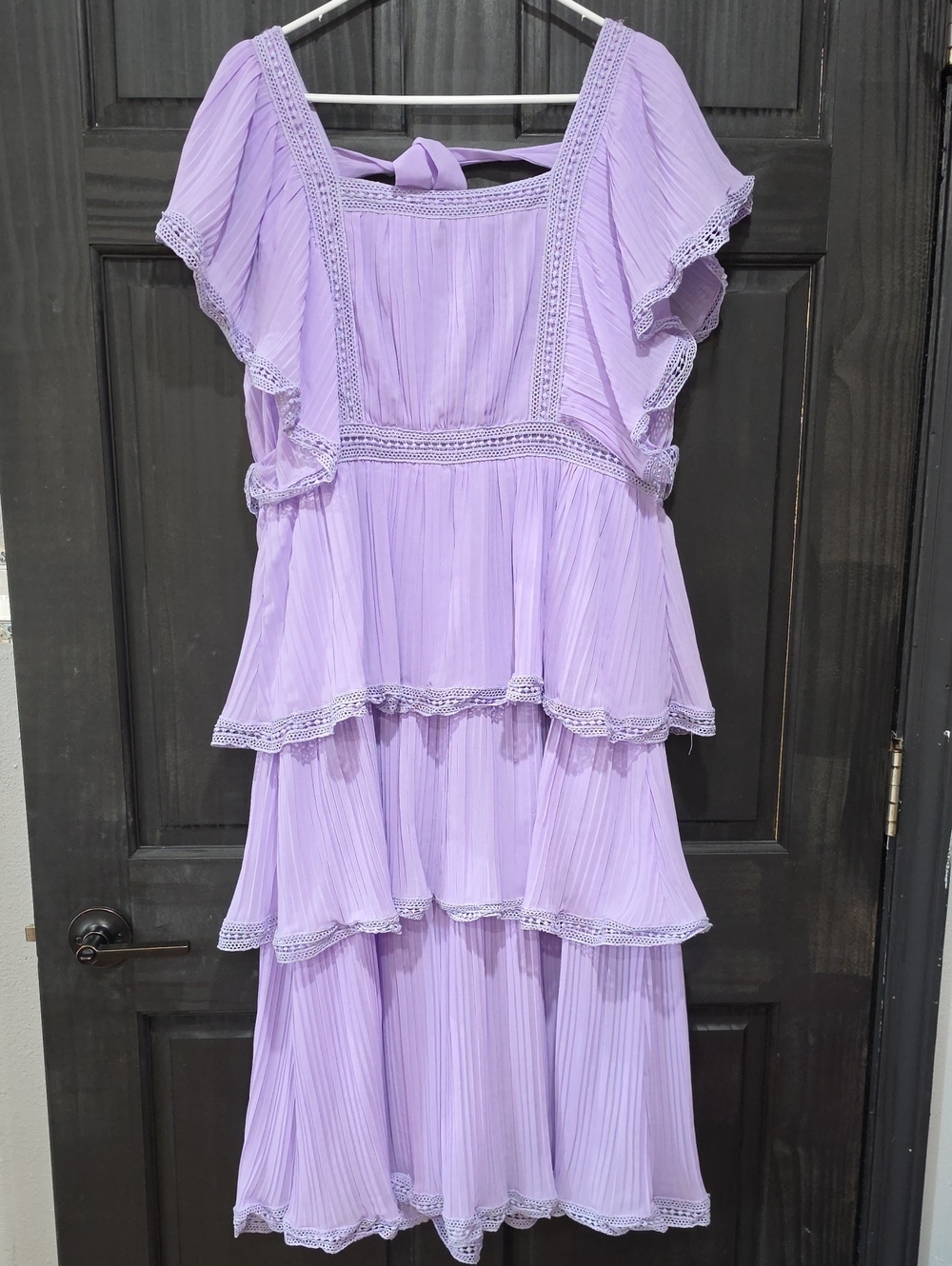 Lavender Tiered Ruffle Dress - Elegant Summer Party Dress